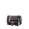 Bolso de mano Chanel Timeless jumbo en tweed negro, azul, rojo y blanco - 00pp thumbnail
