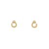 Dinh Van Menottes R7,5 small earrings in yellow gold and diamonds - 00pp thumbnail