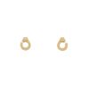 Paire de puces d'oreilles Dinh Van Menottes R7,5 en or jaune et diamants - 00pp thumbnail