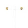 Dinh Van Menottes R7,5 small earrings in yellow gold and diamonds - 360 thumbnail