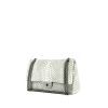 Bolso de mano Chanel 2.55 en piel de pitón gris - 00pp thumbnail