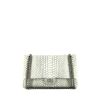 Bolso de mano Chanel 2.55 en piel de pitón gris - 360 thumbnail
