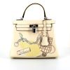 Hermès Kelly 25 cm In&Out handbag in white Nata Swift leather - 360 thumbnail