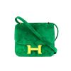 Hermes Constance mini shoulder bag in green Cactus doblis calfskin - 360 thumbnail