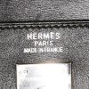 Bolso de mano Hermes Kelly Lakis en cuero box negro y lona negra - Detail D4 thumbnail