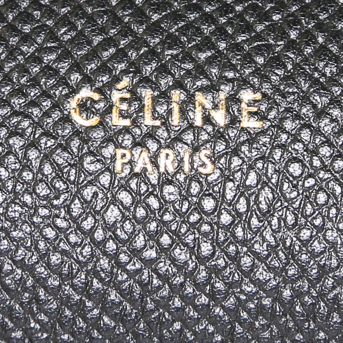Celine Belt handbag in black leather - Detail D4