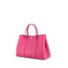 Hermes Garden shopping bag in pink leather - 00pp thumbnail