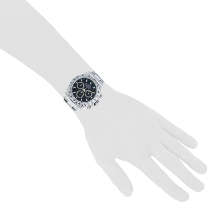 Rolex Daytona Automatique watch in stainless steel Ref:  116520 Circa  2004 - Detail D1
