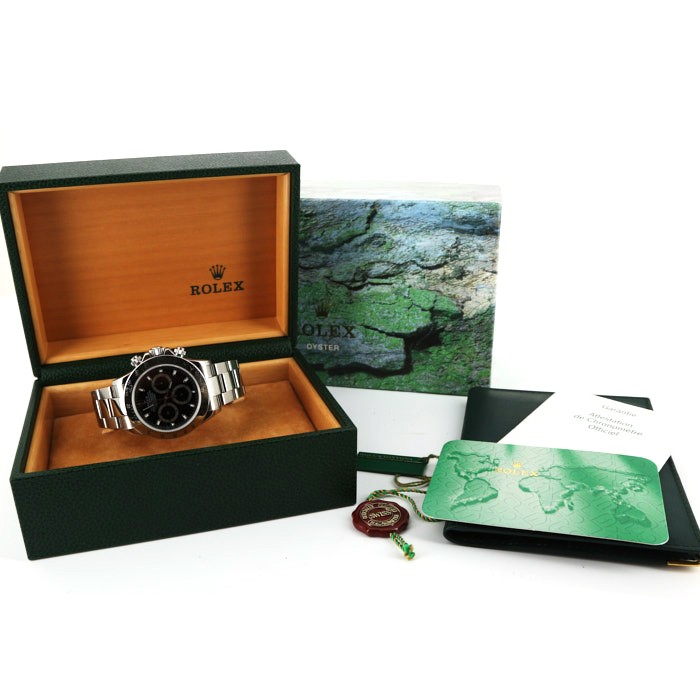 Rolex Daytona Automatique watch in stainless steel Ref:  116520 Circa  2004 - Detail D2