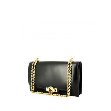 Hermès Olympe handbag in black box leather