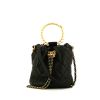 Chanel  Bucket shoulder bag  in black quilted leather - 360 thumbnail
