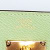 Hermès Kelly To Go handbag/clutch in green Criquet epsom leather - Detail D4 thumbnail