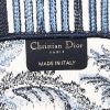 Dior Book Tote large model shopping bag in blue and white canvas - Detail D3 thumbnail