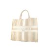 Dior Book Tote shopping bag in beige, white and blue canvas - 00pp thumbnail