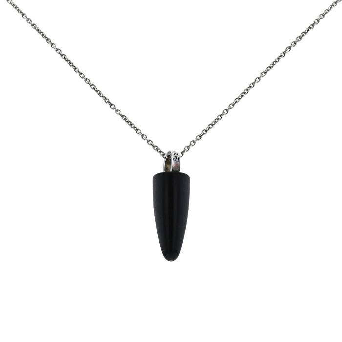 Vhernier necklace in silver and ebony - 00pp