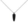 Vhernier necklace in silver and ebony - 00pp thumbnail