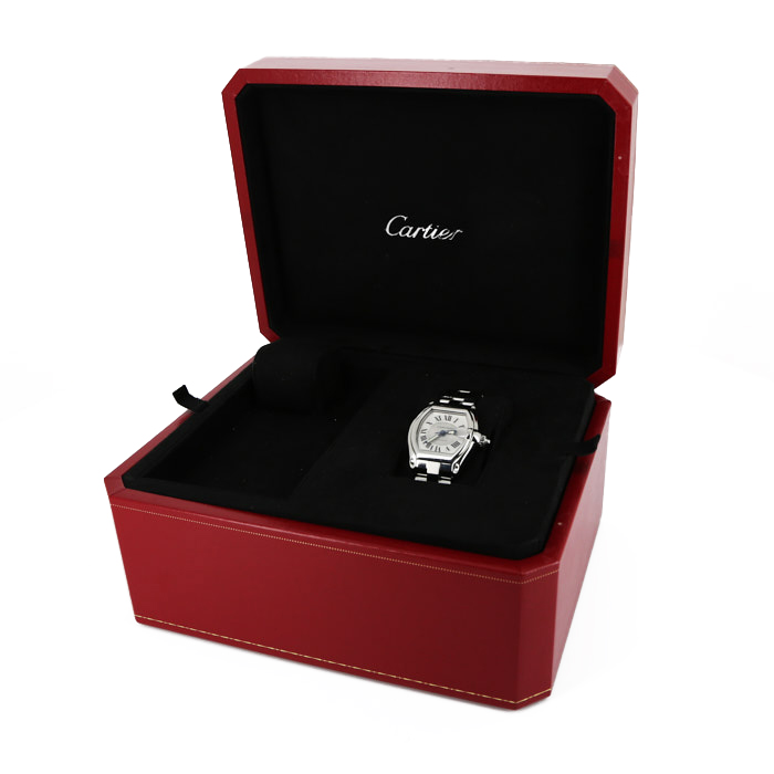 Cartier Roadster watch in stainless steel Ref:  2510 Circa  2010 - Detail D2