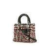 Dior Lady Dior handbag in black and white bicolor tweed - 00pp thumbnail
