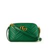 Gucci GG Marmont Camera shoulder bag in green leather - 360 thumbnail