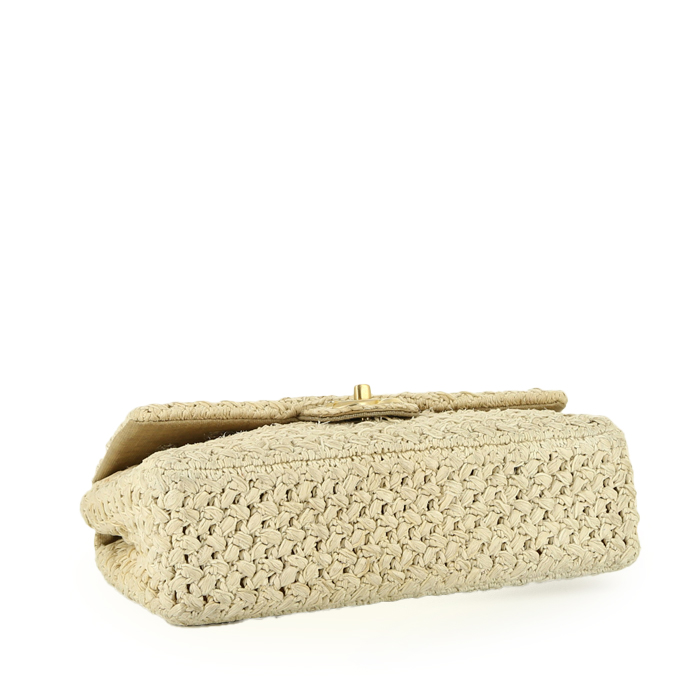 Borsa Chanel  Timeless in rafia beige - Detail D5