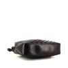 Saint Laurent Lou Sac Caméra shoulder bag in black chevron quilted leather - Detail D4 thumbnail