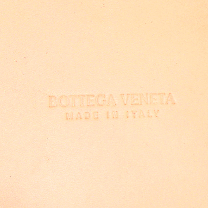 Shopping bag Bottega Veneta Arco Tote in pelle intrecciata nera e bianca - Detail D3