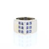 Dinh Van ring in white gold and sapphires - 360 thumbnail