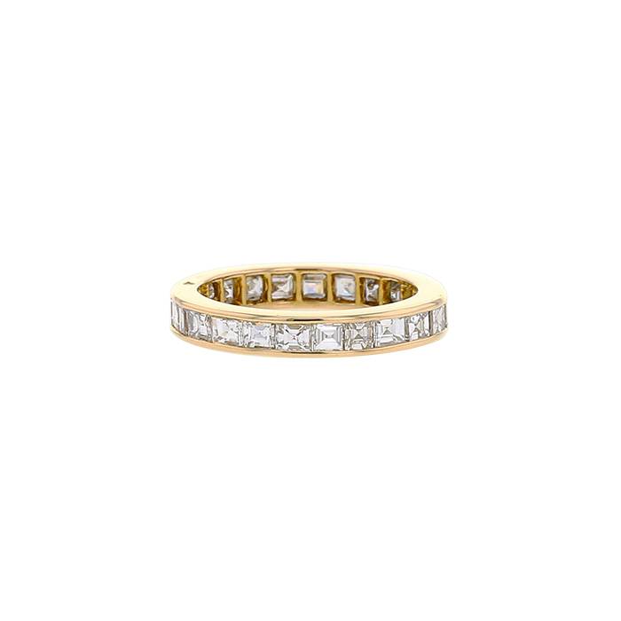 Vintage wedding ring in yellow gold and diamonds - 00pp