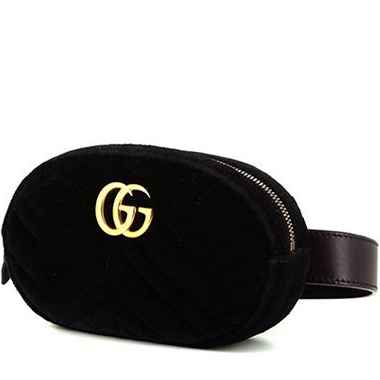Pre Loved Gucci Vintage Black Velvet Horsebit Shoulder Bag