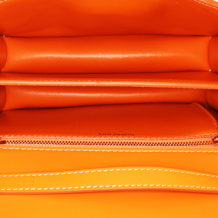 Sac bandoulière Burberry TB en cuir orange - Detail D2