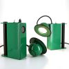 Gae Aulenti & Piero Castiglioni, "Minibox" bedside lamp, in green lacquered metal, Stilnovo edition, stamped, designed in 1979, edition of the 1980's - Detail D3 thumbnail