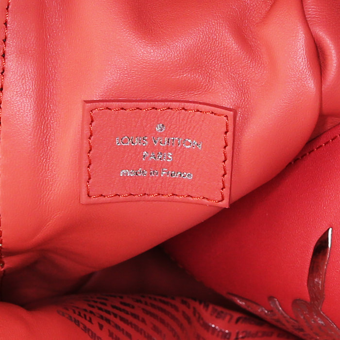 Zaino Louis Vuitton Louis Vuitton Editions Limitées Jeff Koons Mona Lisa in tela e pelle rosa - Detail D3