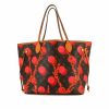 Shopping bag Louis Vuitton Neverfull Ramage modello medio in tela monogram marrone con motivo e pelle naturale - 360 thumbnail