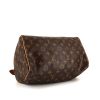 Louis Vuitton  Speedy 30 handbag  in brown and pink monogram canvas  and natural leather - Detail D4 thumbnail