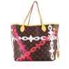 Louis Vuitton  Neverfull Editions Limitées shopping bag  monogram canvas  and natural leather - 360 thumbnail