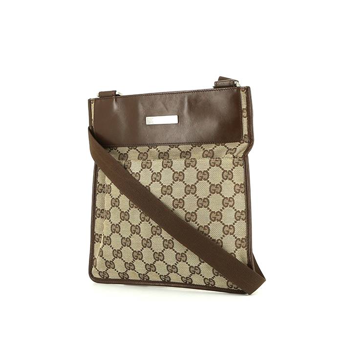 GUCCI Old Gucci Shoulder Bag Adjustable strap 80s Vintage Leather/Suede  Brown