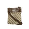 Gucci Gucci Vintage shoulder bag in beige monogram canvas and brown leather - 00pp thumbnail