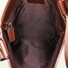 Gucci Gucci Vintage shoulder bag in beige monogram canvas and brown leather - Detail D2 thumbnail