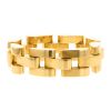 Articulated Vintage Tank bracelet in yellow gold - 00pp thumbnail