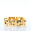 Articulated Vintage Tank bracelet in yellow gold - 360 thumbnail