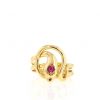 Vintage end of the 19th Century ring in yellow gold and semi-precious stones - 360 thumbnail