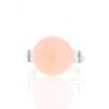 Vintage ring in platinium,  coral and diamonds - 360 thumbnail