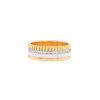 Boucheron  Quatre White Edition medium model ring in 3 golds,  ceramic and diamonds - 00pp thumbnail