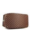 Borsa weekend Louis Vuitton Grimaud in tela a scacchi ebana e pelle marrone - Detail D4 thumbnail