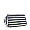 Prada Canapa shopping bag in navy blue and white bicolor canvas - Detail D5 thumbnail