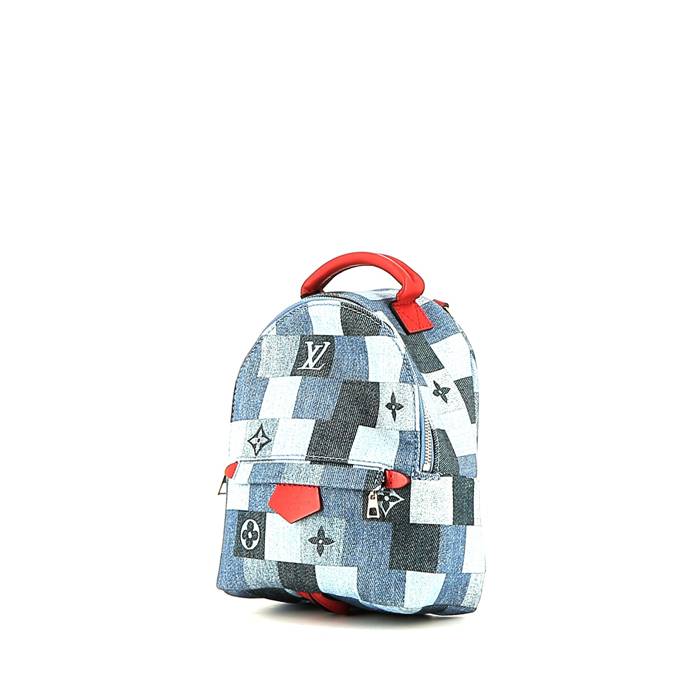 sac à dos louis vuitton palm springs backpack mini en toile denim
