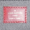 Zaino Louis Vuitton  Palm Springs Backpack Mini in tela denim blu e pelle rossa - Detail D3 thumbnail