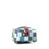 Sac à dos Louis Vuitton  Palm Springs Backpack Mini en toile denim bleue et cuir rouge - Detail D4 thumbnail