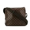 Louis Vuitton Naviglio shoulder bag in brown damier canvas and brown leather - 360 thumbnail