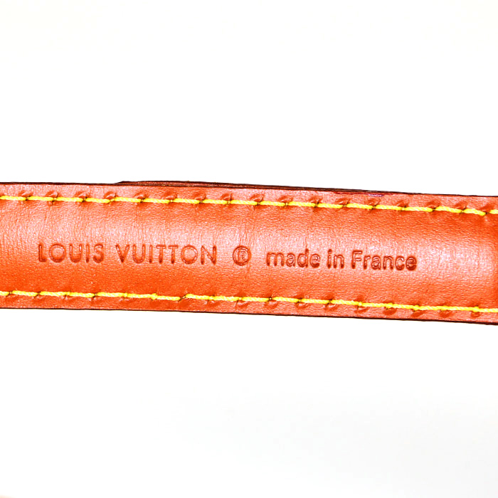 Sac à main Louis Vuitton Alma petit modèle en cuir épi gold - Detail D4